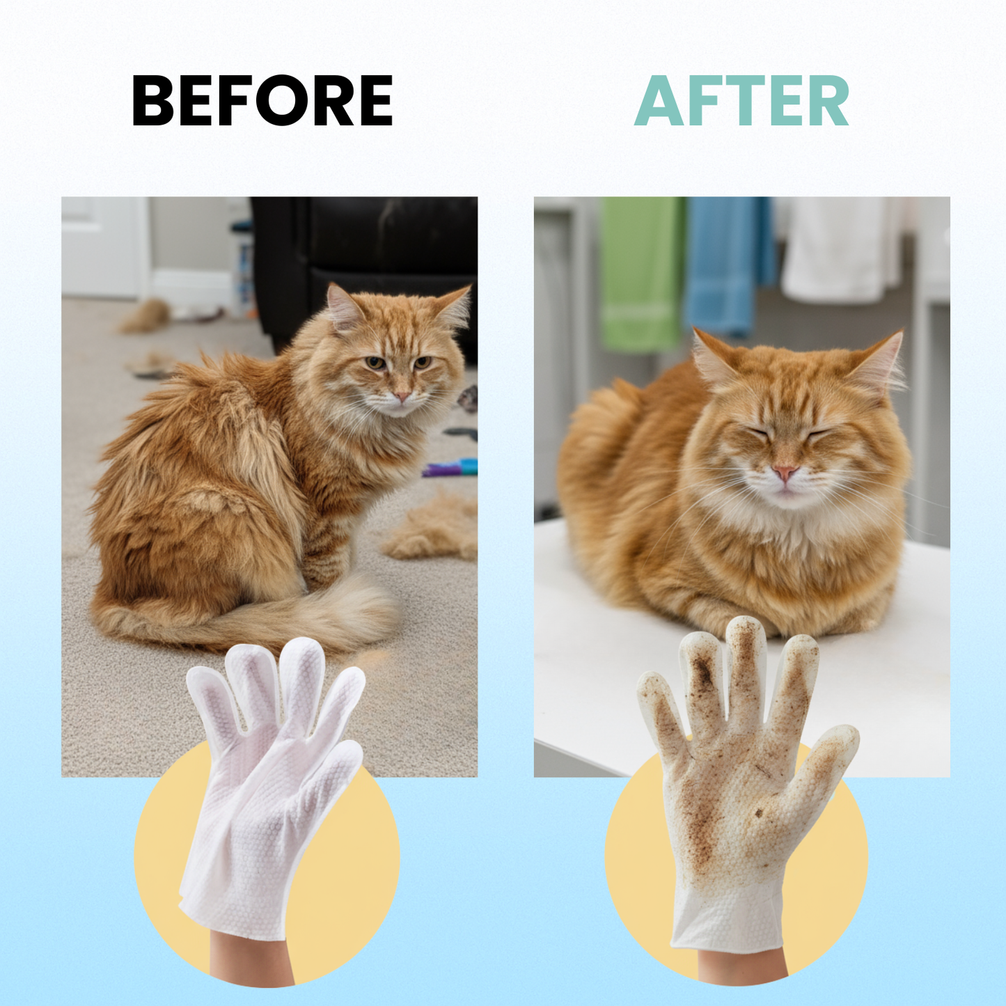 Kitty Care Daily Cleaning Gloves